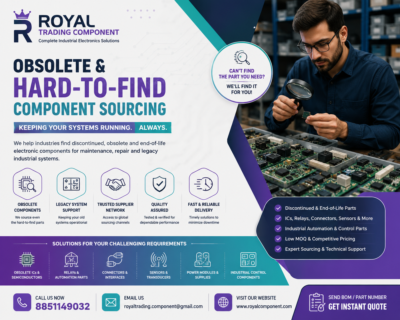 Best Industrial Electronic Components Supplier in India