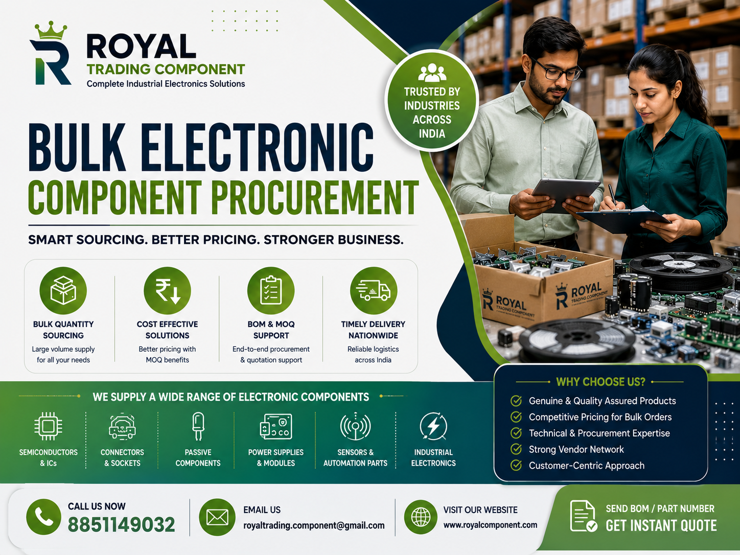 Best Industrial Electronic Components Supplier in India